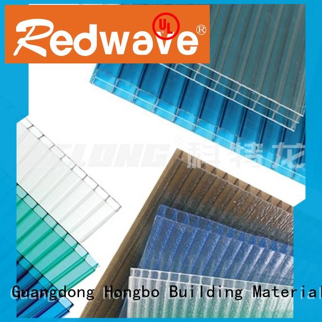 Redwave polycarbonate polycarbonate panels in bulk for scenic buildings