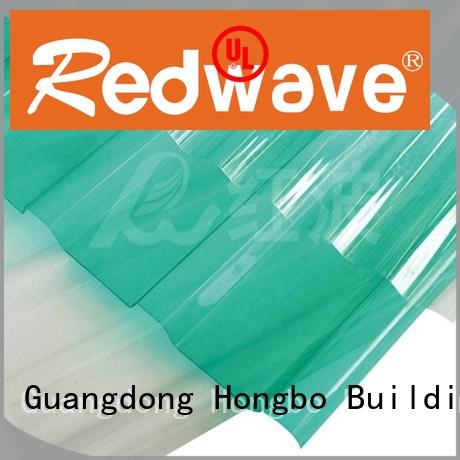 Redwave solid polycarbonate roof certifications for housing