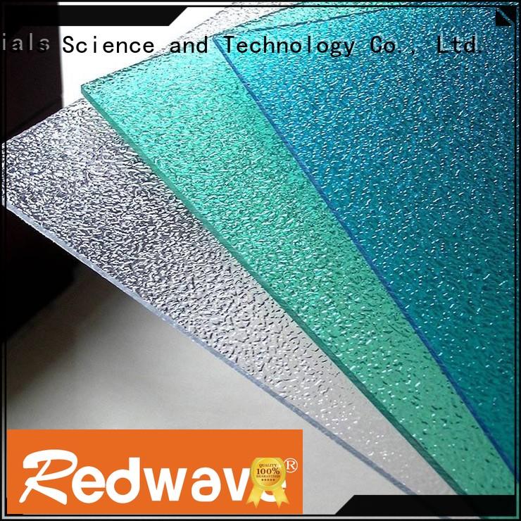 Redwave texture polycarbonate panels from China for housing