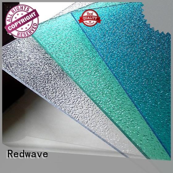 Redwave embossed plexiglass sheets from China for workhouse