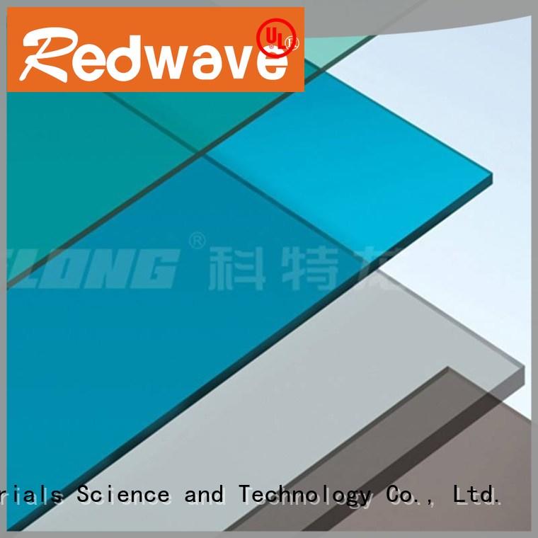 Redwave strong polycarbonate roofing sheets certifications for residence