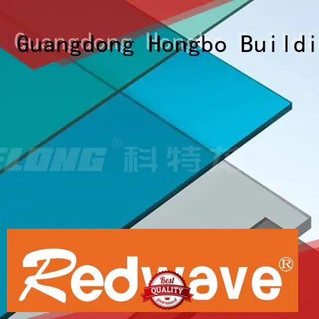 Redwave Brand strip polycarbonate roofing sheets green factory