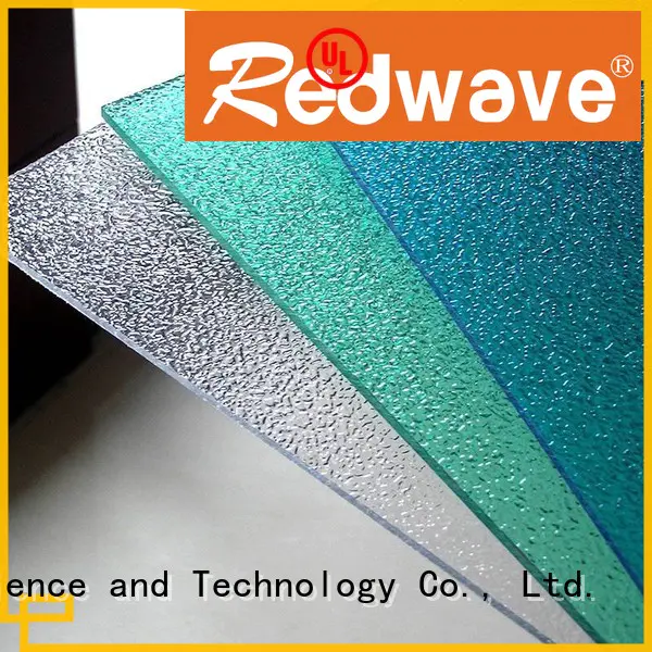 Redwave Polycarbonate embossed sheet raindrop texture