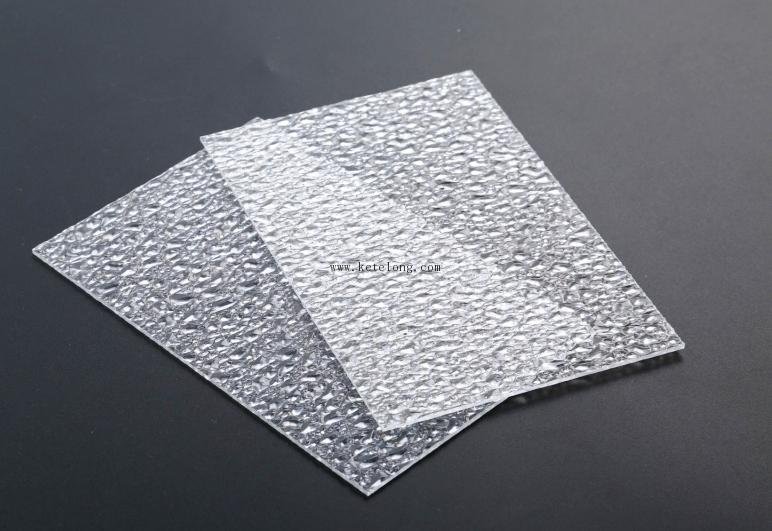 eco-friendly clear polycarbonate sheet embossed from China for workhouse-1