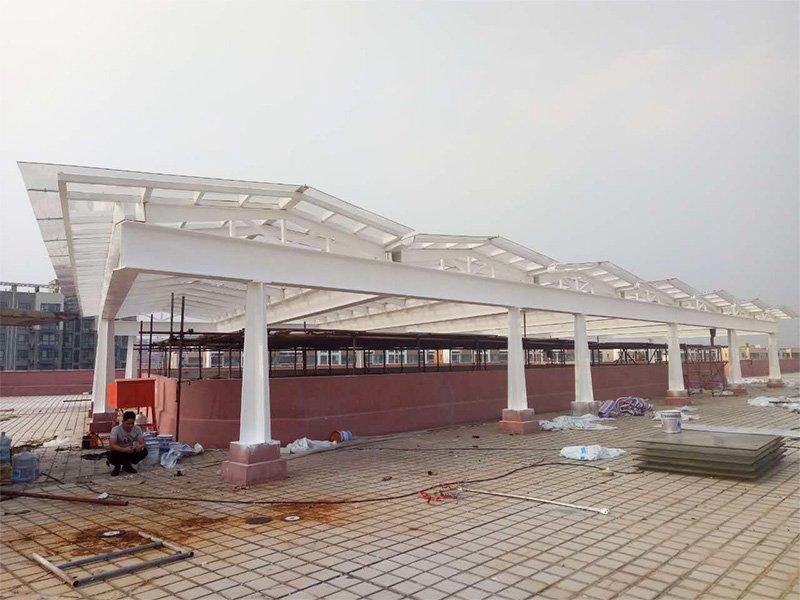 Polycarbonate solid sheet project in Foshan  ,  4.0mm  , Total 3000m2