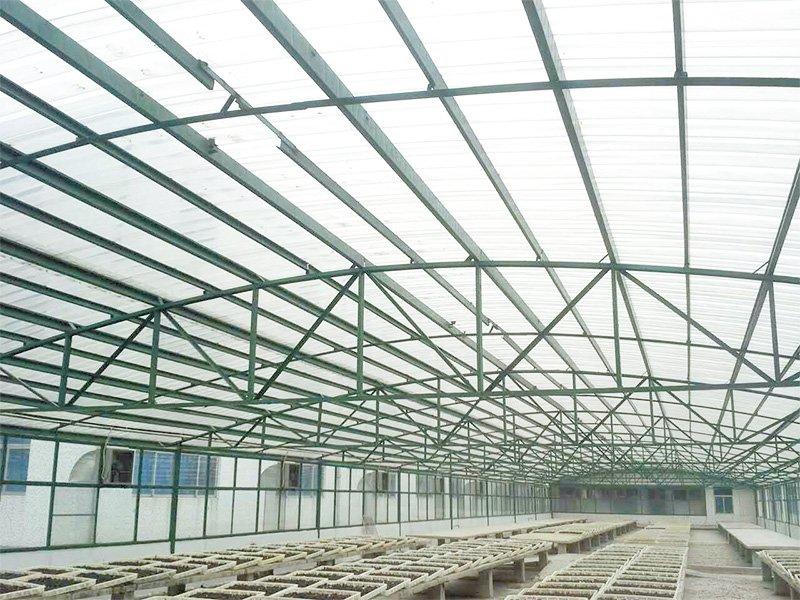 polycarbonate corrugated sheet project in Hubei , 1.0mm , 15000M2