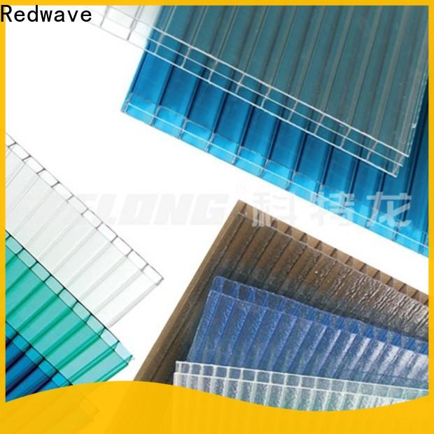 Redwave raindrop polycarbonate roofing sheets certifications for factory