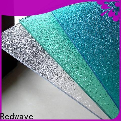 Redwave solid polycarbonate roof with certification for factory