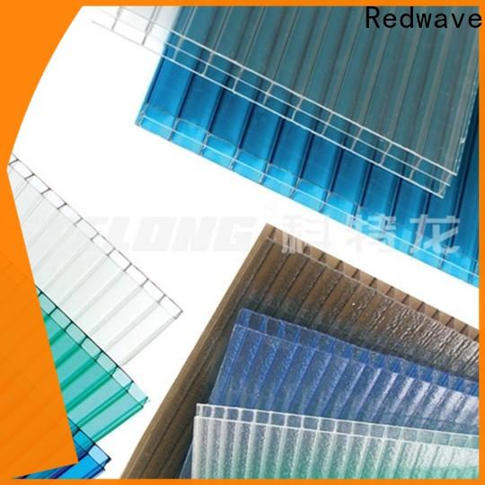 Redwave corrugated clear polycarbonate sheet factory price for factory