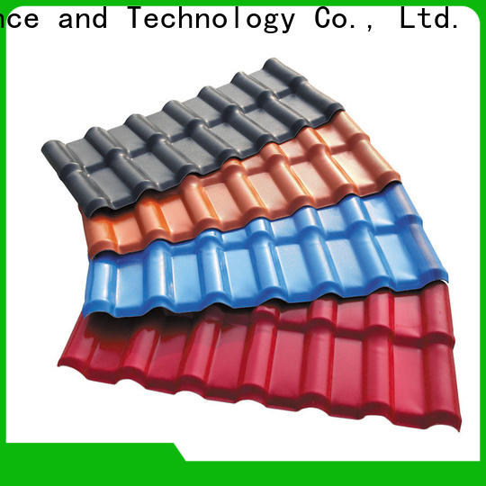 Redwave durable plastic roof tiles with certification for scenic shed