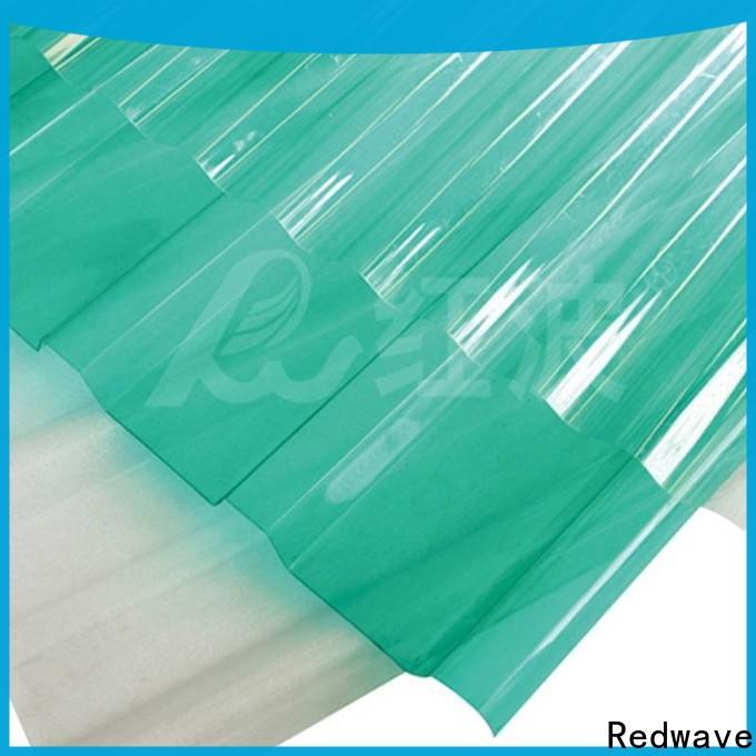 Redwave corrugated clear polycarbonate sheet with certification for scenic buildings