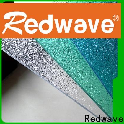Redwave black polycarbonate sheet with good price for scenic area buildings