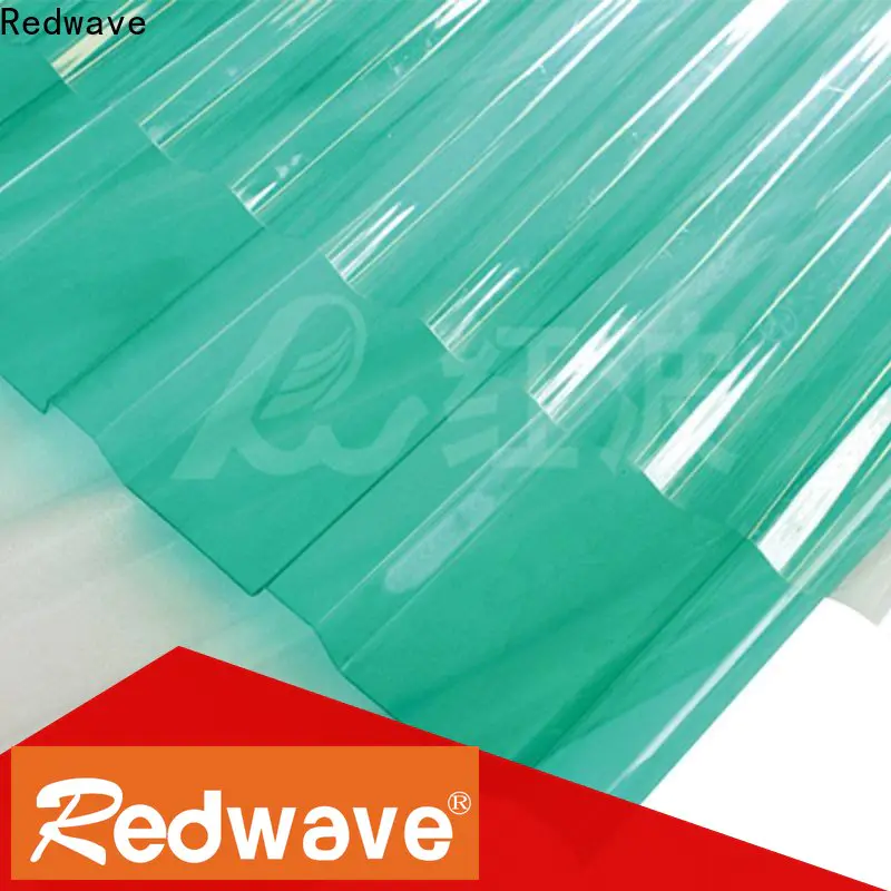 Redwave corrugated polycarbonate sheets factory for large temporary facilities