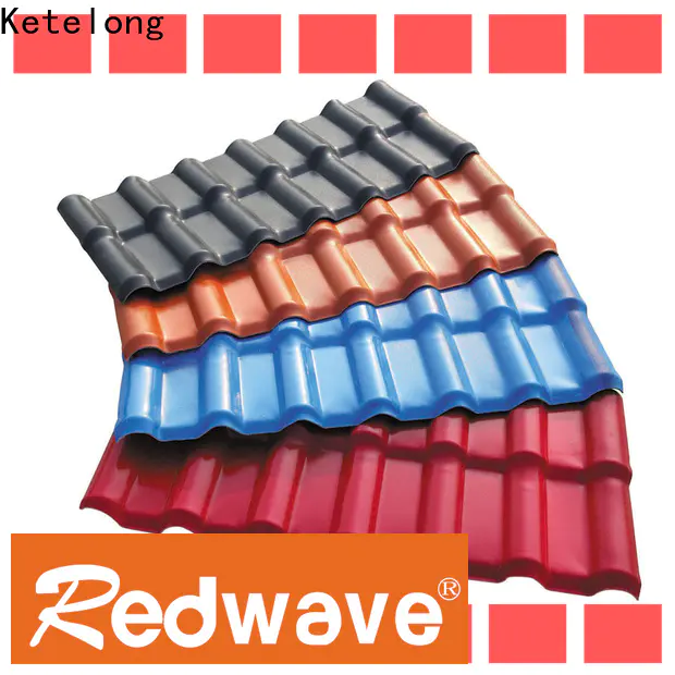 Redwave synthetic resin roof tile manufacturer for scenic shed