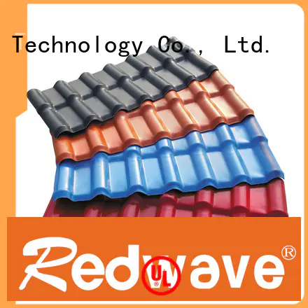 Redwave Brand heat synthetic orange purplish red spanish tile roof