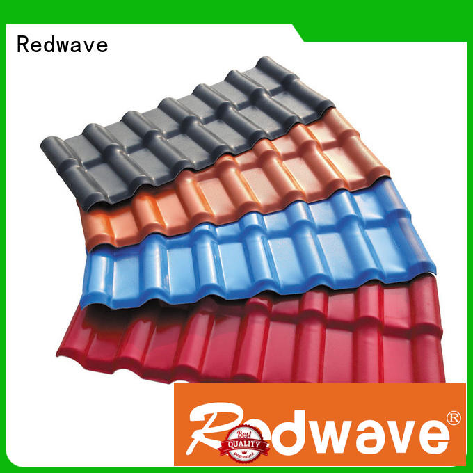 Redwave superior resin roof tiles factory price for scenic buildings